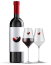 Wine bottles and glasses